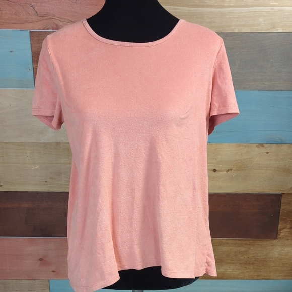 Fitted Pink Short Sleeve T-Shirt - Picture 1 of 4
